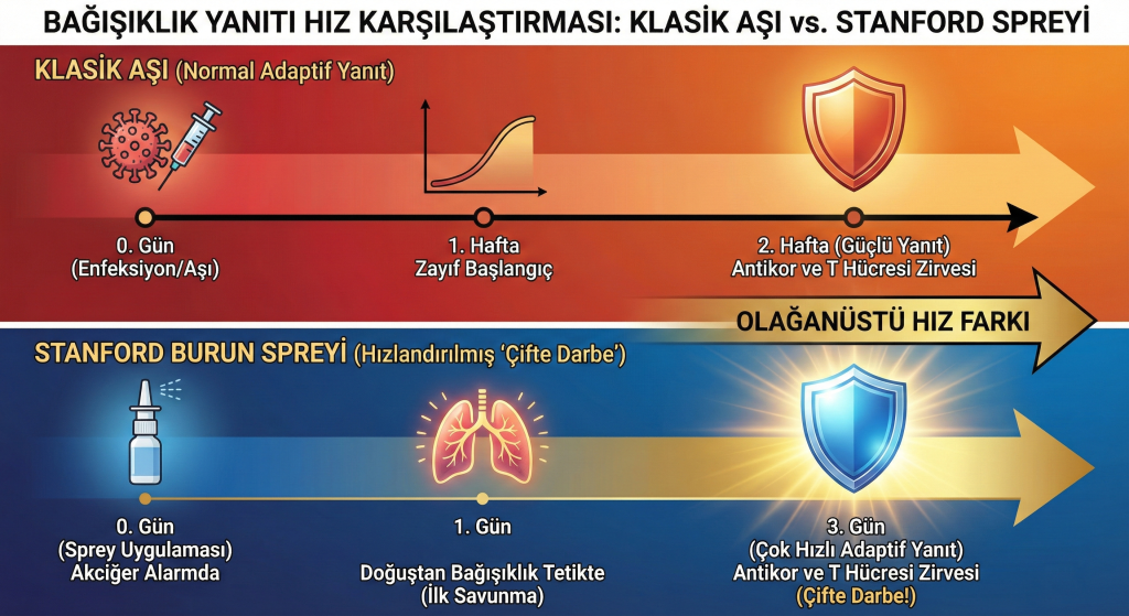 Bağışıklık Yanıtı Hız Farkı ve 3 Günde Koruma Çizelgesi