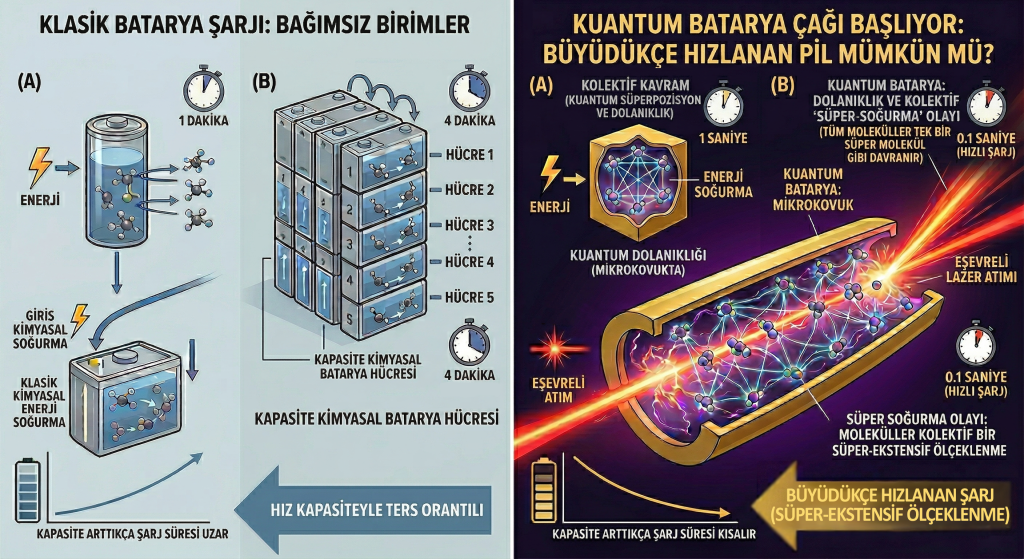 Klasik vs. Kuantum Şarj Karşılaştırması