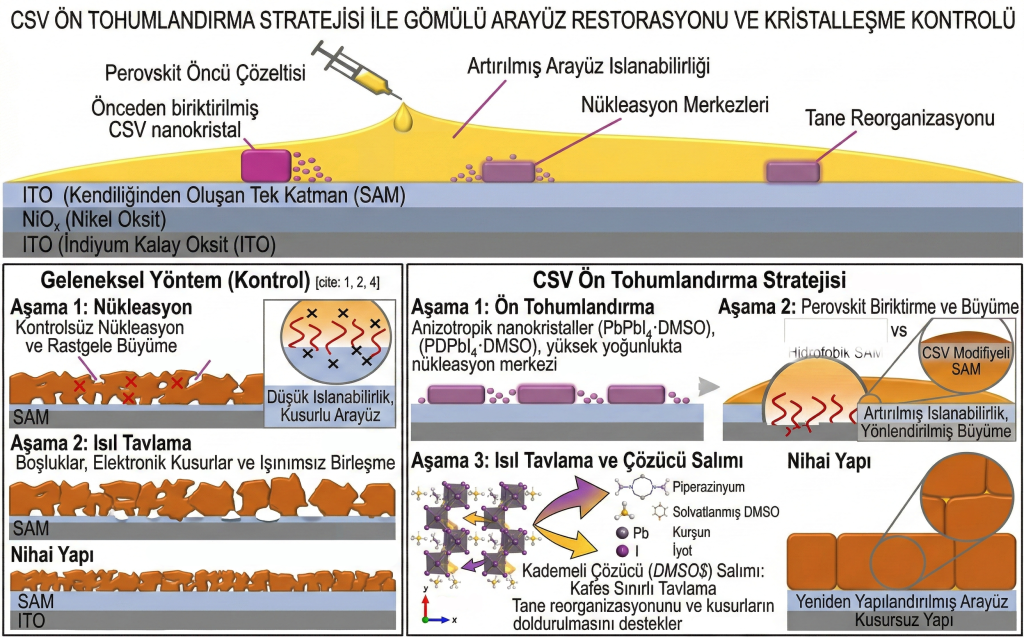 Kristal Solvat (CSV) Ön Tohumlandırma Mekanizması ve Gömülü Arayüz Restorasyonu