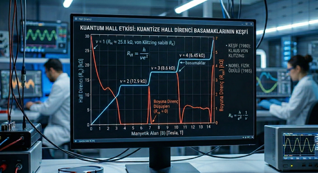Kuantize Hall Direnci ve Von Klitzing Sabiti Grafiği