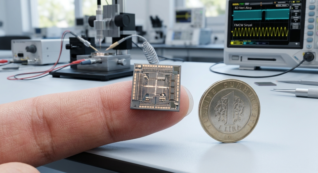 Robotların Yeni Gözü Parmak Ucunda Pointcloud GmbH'nin 4D FMCW LiDAR Çipi