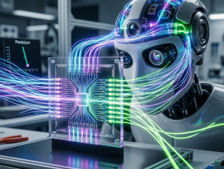 fotonik çipler robotlara ışık hızında öğrenmeyi öğretiyor