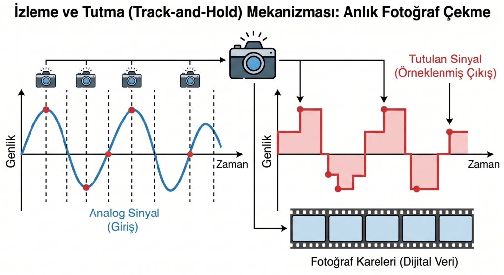 İzleme ve Tutma İşleminin Anlık Fotoğraf Çekme Analojisiyle Gösterimi